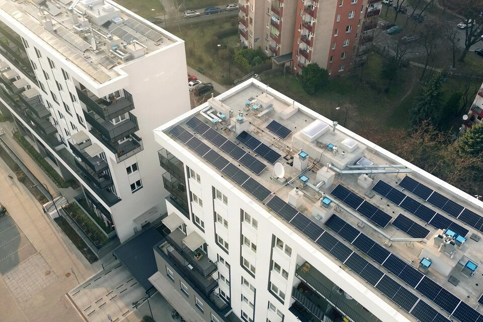 Housing society solar installation by Nigaran Solar - Slide 2